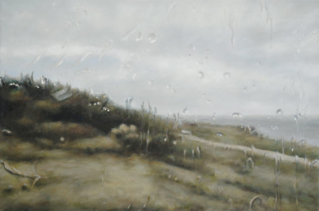 Tropfen Sommerhaus,  4.2026, 70x105cm