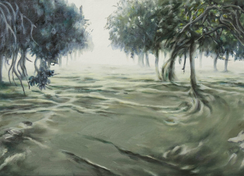recht ordentlich Übermalung, 3.2026, 38x53cm