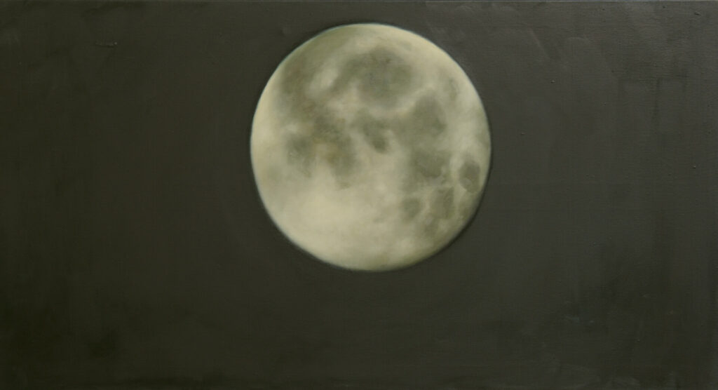 Mond-ueber-Jordanien, 2025, 60x110cm